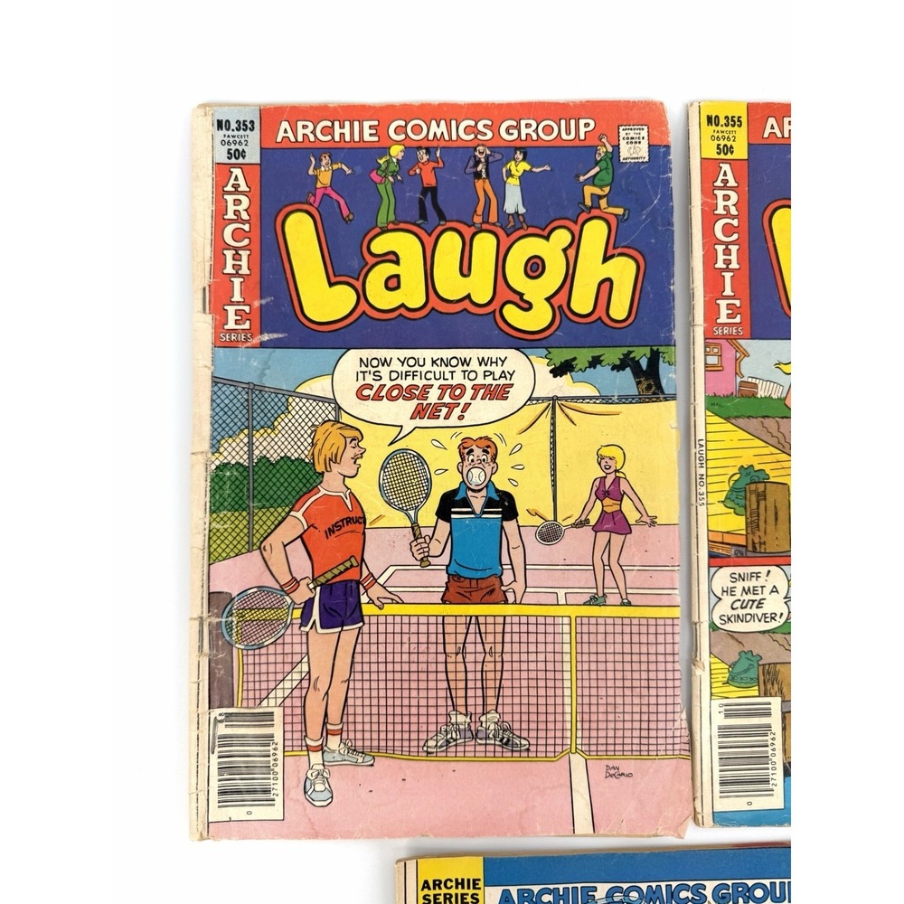 Archie Laugh Comic Lot 7 Issues #353 355 360 373 377 378 382 Vintage - Picture 2 of 16
